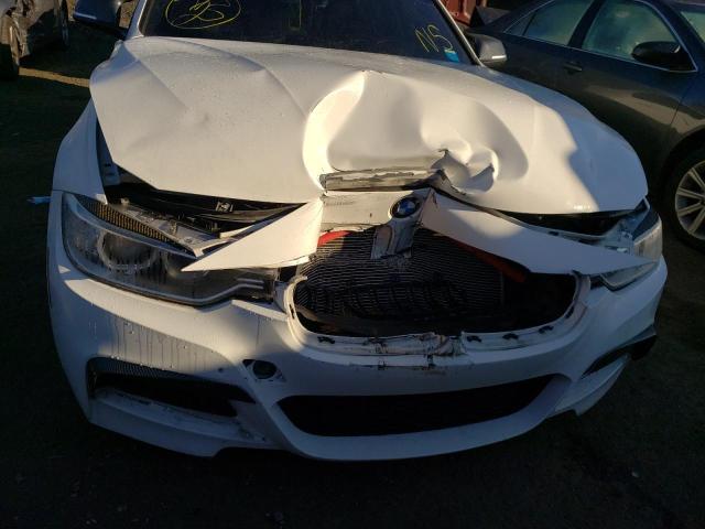 WBA3B9G59FNR93388 - 2015 BMW 335 XI WHITE photo 9