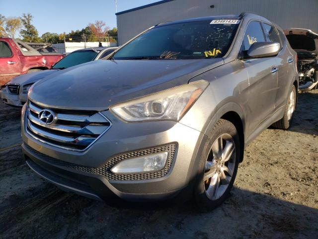 5XYZU3LA8DG077135 - 2013 HYUNDAI SANTA FE S GRAY photo 2