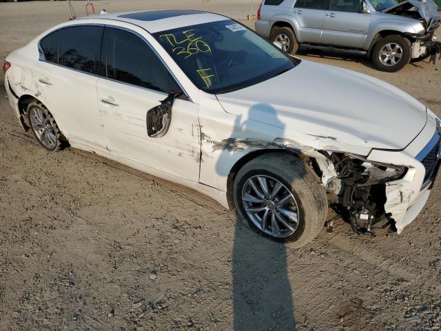 JN1AV7AR9EM703207 - 2014 INFINITI Q50 HYBRID WHITE photo 9