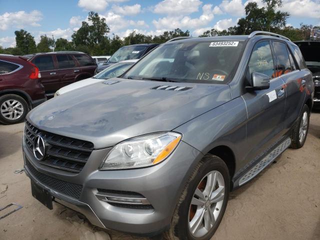 4JGDA5HBXFA474537 - 2015 MERCEDES-BENZ ML 350 4MA SILVER photo 2