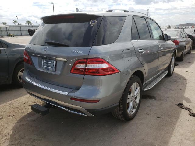 4JGDA5HBXFA474537 - 2015 MERCEDES-BENZ ML 350 4MA SILVER photo 4