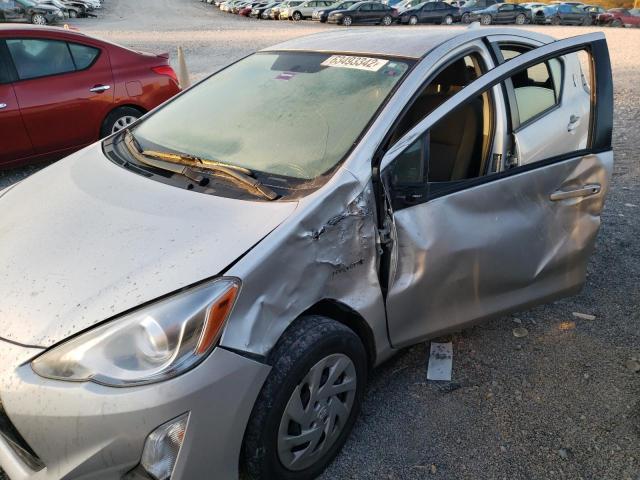 JTDKDTB3XG1138459 - 2016 TOYOTA PRIUS C SILVER photo 9