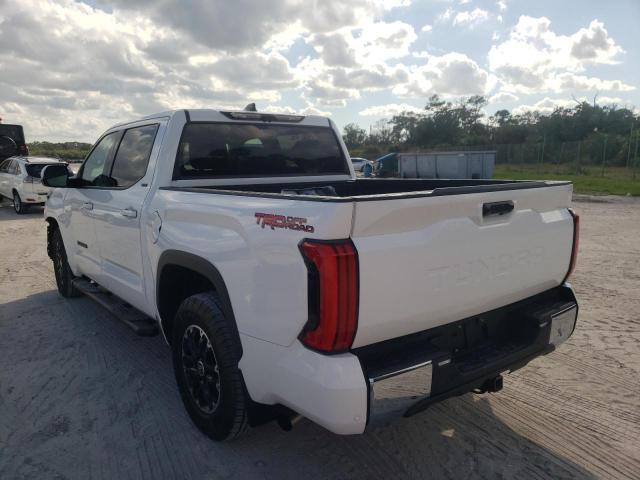 5TFLA5ABXNX013764 - 2022 TOYOTA TUNDRA CRE WHITE photo 3