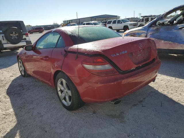 WDBWK54F16F122029 - 2006 MERCEDES-BENZ SLK 280 RED photo 3