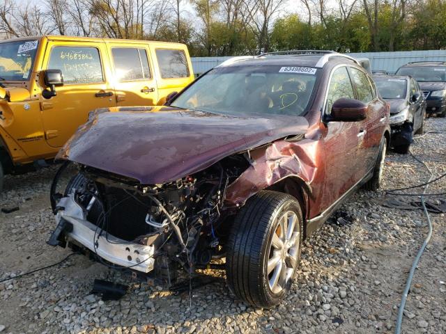 JN1AJ0HR2BM854801 - 2011 INFINITI EX35 BASE BURGUNDY photo 2