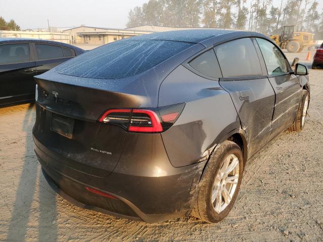 5YJYGDEE7MF080916 - 2021 TESLA MODEL Y رمادي صورة 4