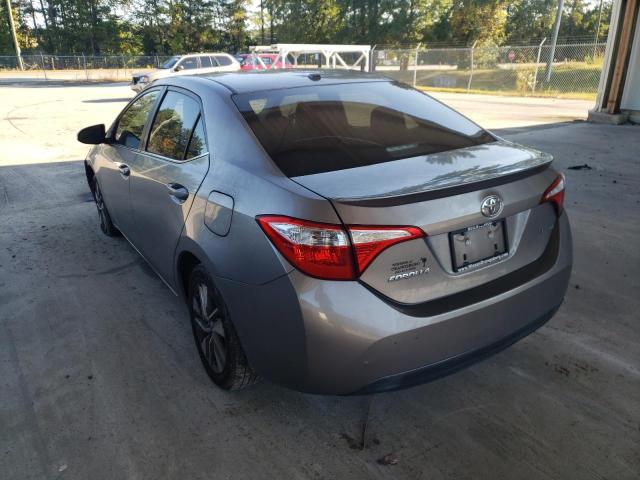 5YFBPRHE8EP026559 - 2014 TOYOTA COROLLA EC GRAY photo 3