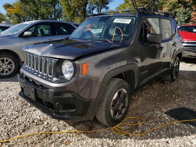 ZACCJBAT6GPE13964 - 2016 JEEP RENEGADE S Grafit foto 2
