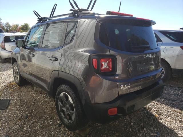 ZACCJBAT6GPE13964 - 2016 JEEP RENEGADE S CHARCOAL photo 3