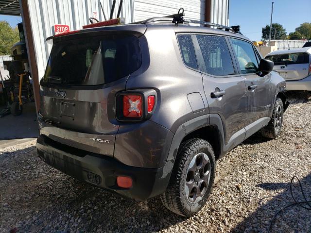 ZACCJBAT6GPE13964 - 2016 JEEP RENEGADE S CHARCOAL photo 4