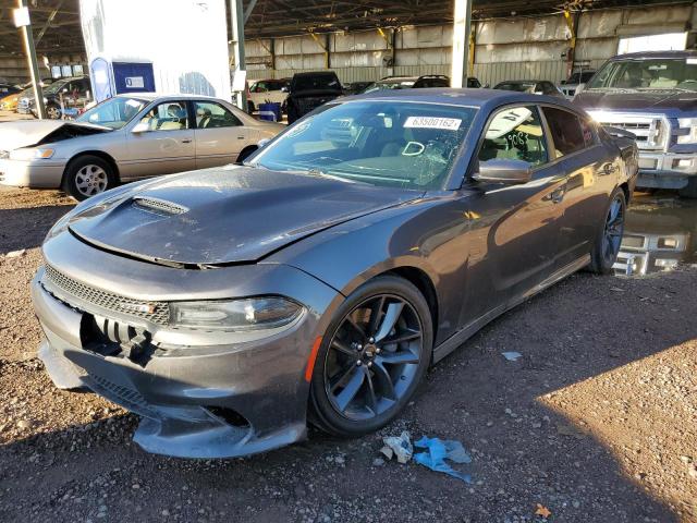 2C3CDXHGXKH592280 - 2019 DODGE CHARGER GT GRAY photo 2