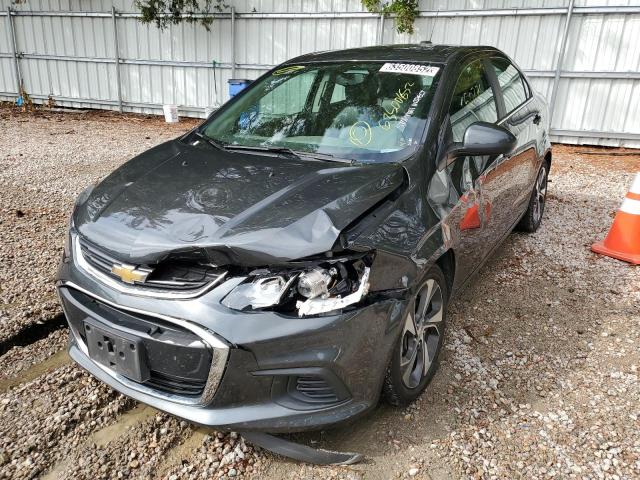 1G1JF5SB7L4119152 - 2020 CHEVROLET SONIC PREM GRAY photo 2