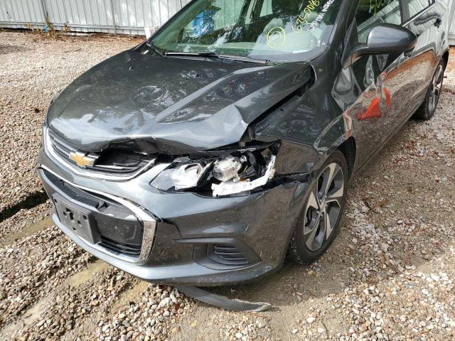 1G1JF5SB7L4119152 - 2020 CHEVROLET SONIC PREM GRAY photo 9