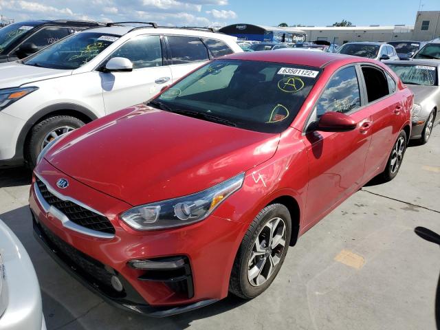 3KPF24AD1LE210227 - 2020 KIA FORTE FE RED photo 2