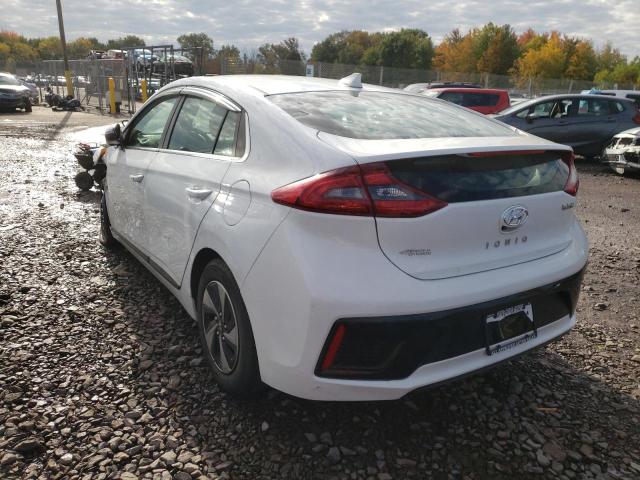 KMHC75LC6KU119416 - 2019 HYUNDAI IONIQ SEL WHITE photo 3