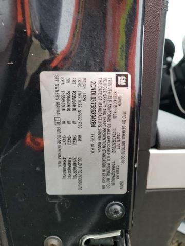 2CNDL037586294284 - 2008 CHEVROLET EQUINOX SP BLACK photo 10