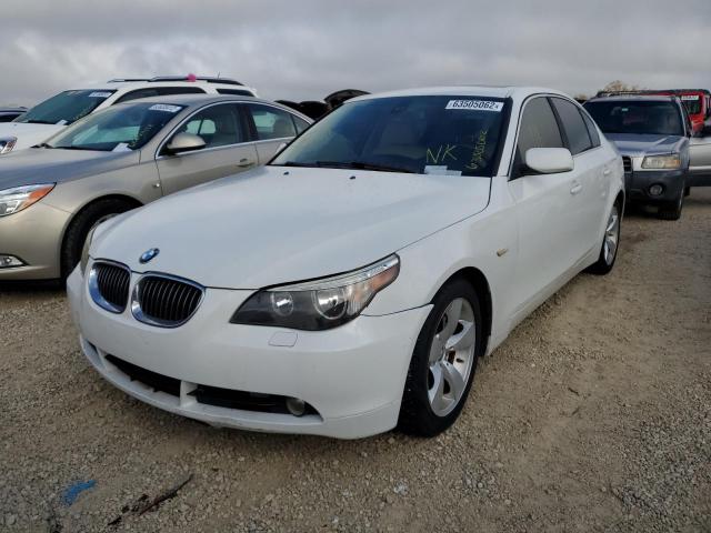 WBANE53517CW62784 - 2007 BMW 525 I WHITE photo 2