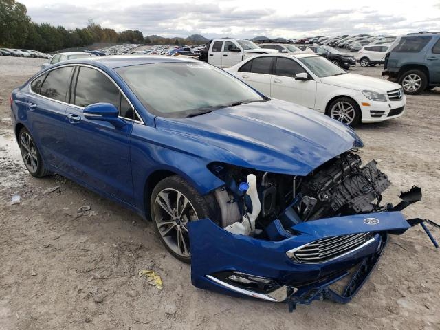 3FA6P0K92HR365492 - 2017 FORD FUSION TIT BLUE photo 1