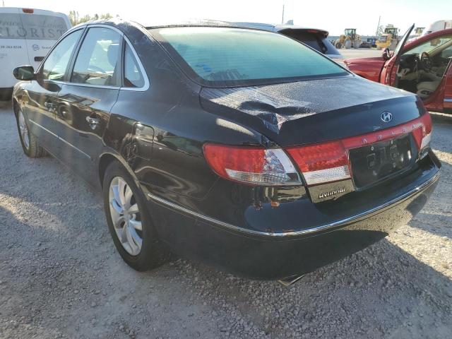 KMHFC46F16A134227 - 2006 HYUNDAI AZERA SE BLACK photo 3