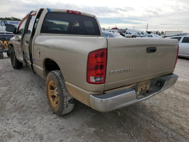 1D7HA18N33S265600 - 2003 DODGE RAM 1500 S TAN photo 3