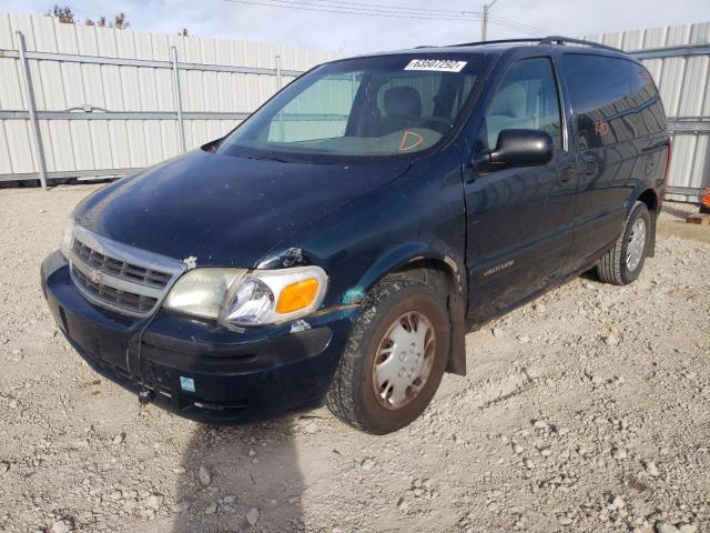 1GNDU03E21D162758 - 2001 CHEVROLET VENTURE GREEN photo 2