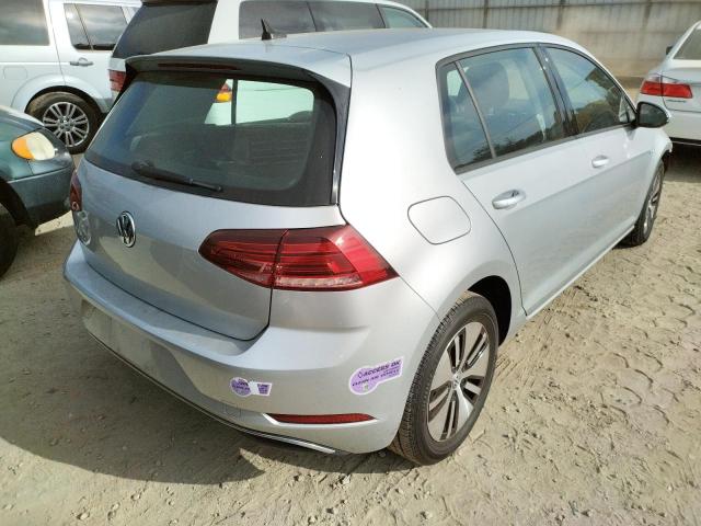 WVWKR7AU3KW910847 - 2019 VOLKSWAGEN E-GOLF SE SILVER photo 4