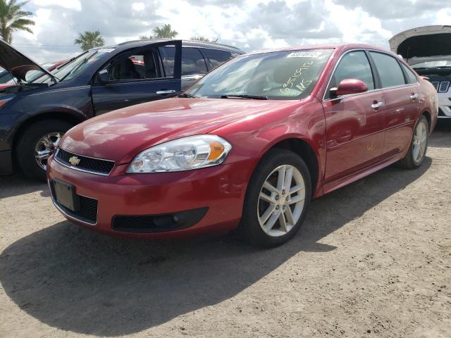 2G1WC5E30D1106100 - 2013 CHEVROLET IMPALA LTZ RED photo 2