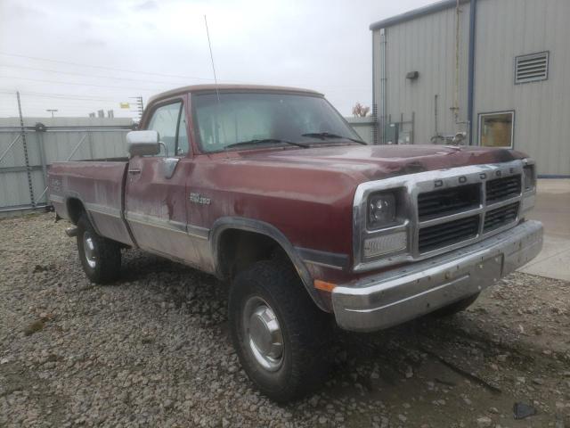 1B7JM26Y2NS576735 - 1992 DODGE W-SERIES W MAROON photo 1