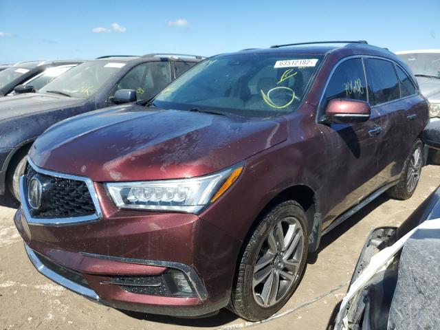 5FRYD4H85HB040188 - 2017 ACURA MDX ADVANC BURGUNDY photo 2