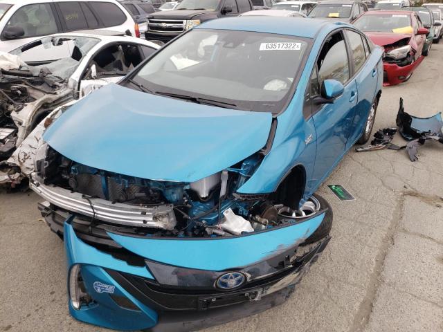 JTDKAMFP6M3196905 - 2021 TOYOTA PRIUS PRIM 青色 照片 2