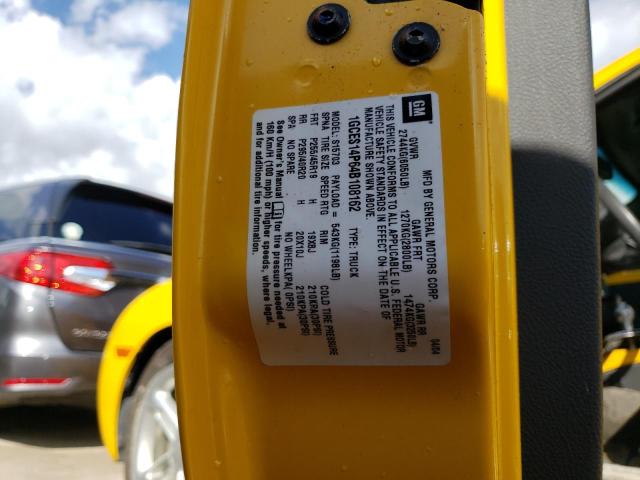 1GCES14P64B108162 - 2004 CHEVROLET SSR 黄色 照片 10