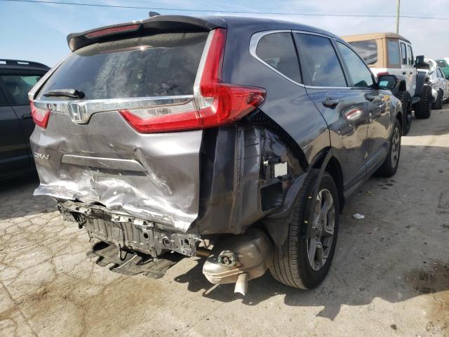 7FARW1H84JE011595 - 2018 HONDA CR-V EXL GRAY photo 4