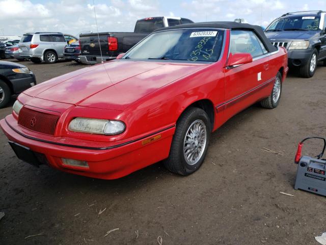 1C3EU4538RF162008 - 1994 CHRYSLER LEBARON BA RED photo 2