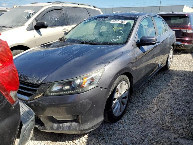 1HGCR2F85DA040247 - 2013 HONDA ACCORD EXL GRAY photo 2