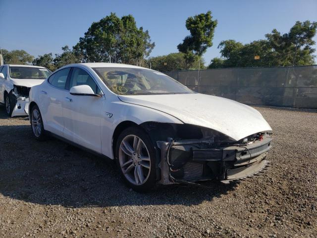 5YJSA1CG1DFP27417 - 2013 TESLA MODEL S Սպիտակ լուսանկար 1