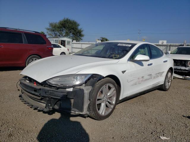 5YJSA1CG1DFP27417 - 2013 TESLA MODEL S Սպիտակ լուսանկար 2