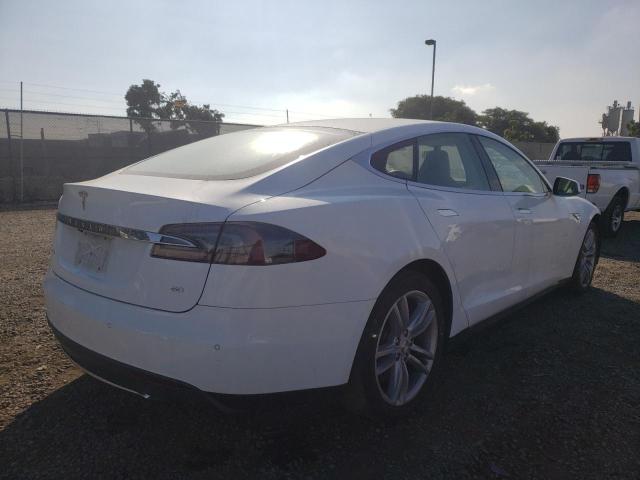 5YJSA1CG1DFP27417 - 2013 TESLA MODEL S Սպիտակ լուսանկար 4