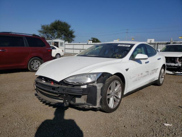 5YJSA1CG1DFP27417 - 2013 TESLA MODEL S Սպիտակ լուսանկար 9