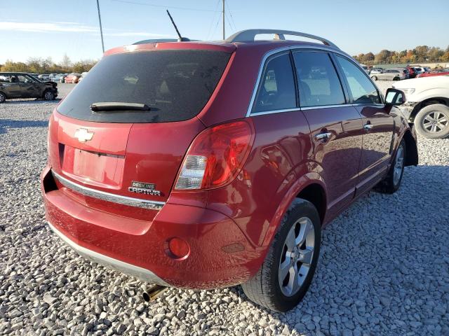 3GNAL4EK9ES632757 - 2014 CHEVROLET CAPTIVA LT RED photo 4