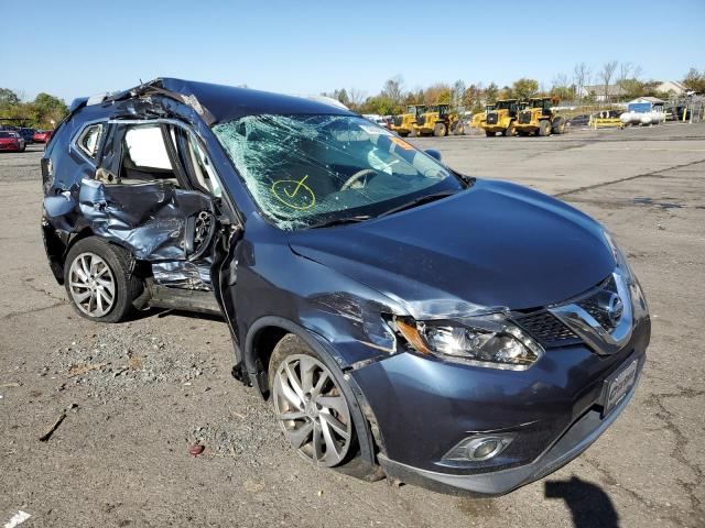 5N1AT2MV2EC855717 - 2014 NISSAN ROGUE S BLUE photo 1