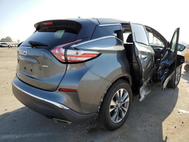 5N1AZ2MH9FN222856 - 2015 NISSAN MURANO GRAY photo 4