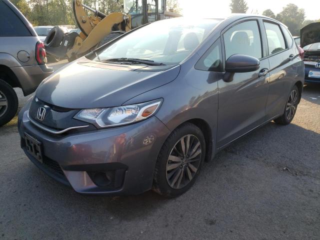 3HGGK5H89FM721344 - 2015 HONDA FIT EX GRAY photo 2