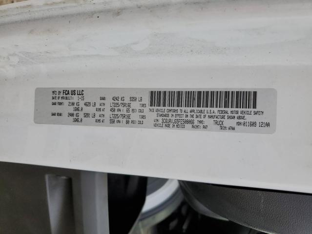 3C6URVJG5FE508066 - 2015 RAM PROMASTER 白色 照片 10