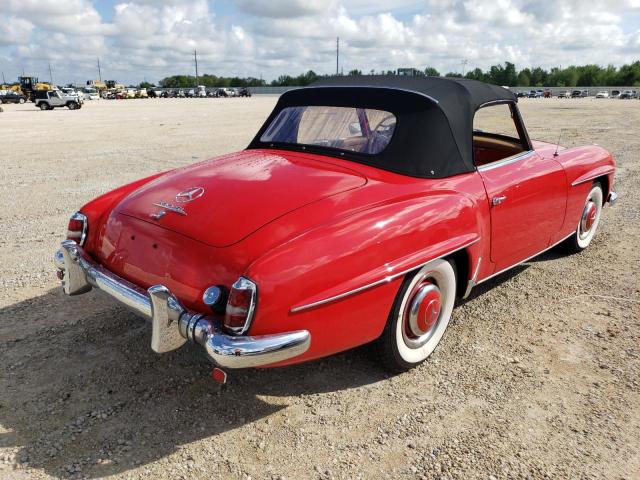 12104210014672 - 1960 MERCEDES-BENZ 190 SL RED photo 4