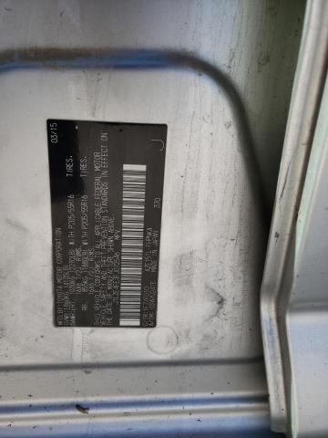 JTLZE4FE3FJ072546 - 2015 TOYOTA SCION XB ვერცხლისფერი ფოტო 10