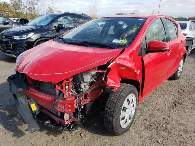 JTDKDTB38C1022154 - 2012 TOYOTA PRIUS C RED photo 2