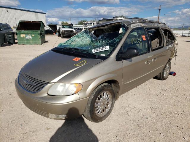 2C8GP64L43R221319 - 2003 CHRYSLER TOWN & COU TAN photo 2