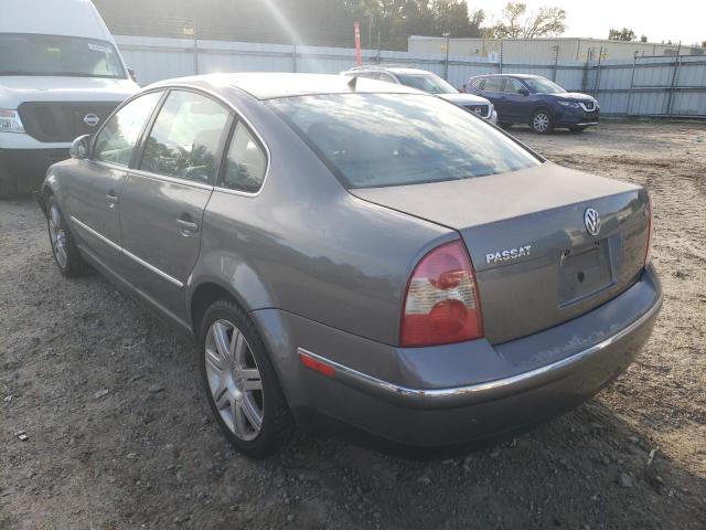 WVWRU63BX5E072488 - 2005 VOLKSWAGEN PASSAT GLX GRAY photo 3