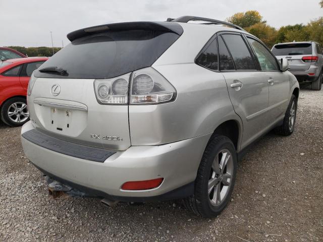 JTJHW31U262006607 - 2006 LEXUS RX 400 SILVER photo 4