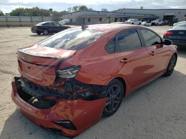 3KPF34AD6LE253944 - 2020 KIA FORTE GT L ORANGE photo 4